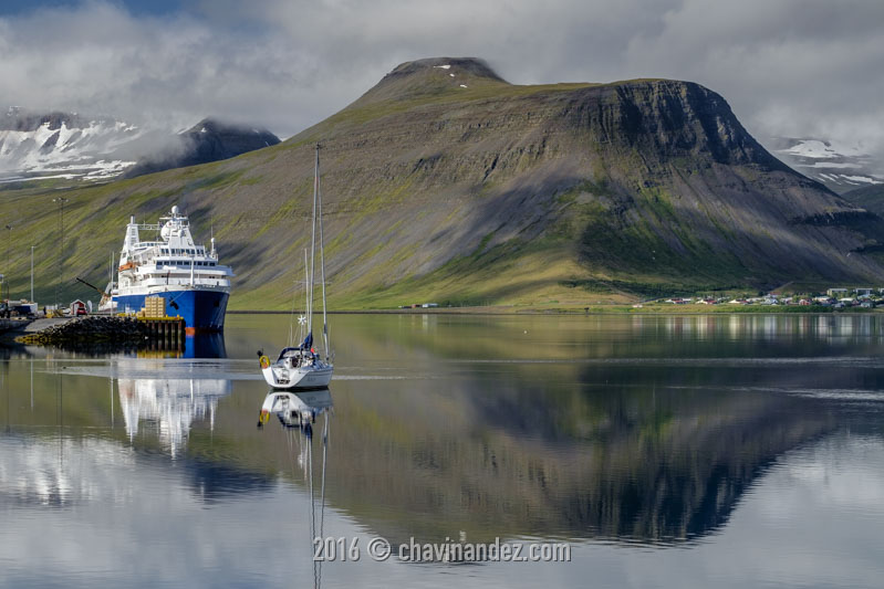 Isafjordur port. Westfjords, Iceland