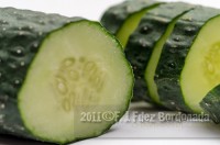 Cucumba crop close-up